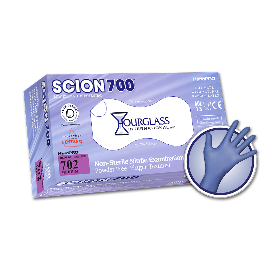 HandPRO Scion700 Hourglass Boxed Nitrile Exam Gloves