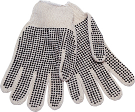 String Knit with PVC Dots Gloves