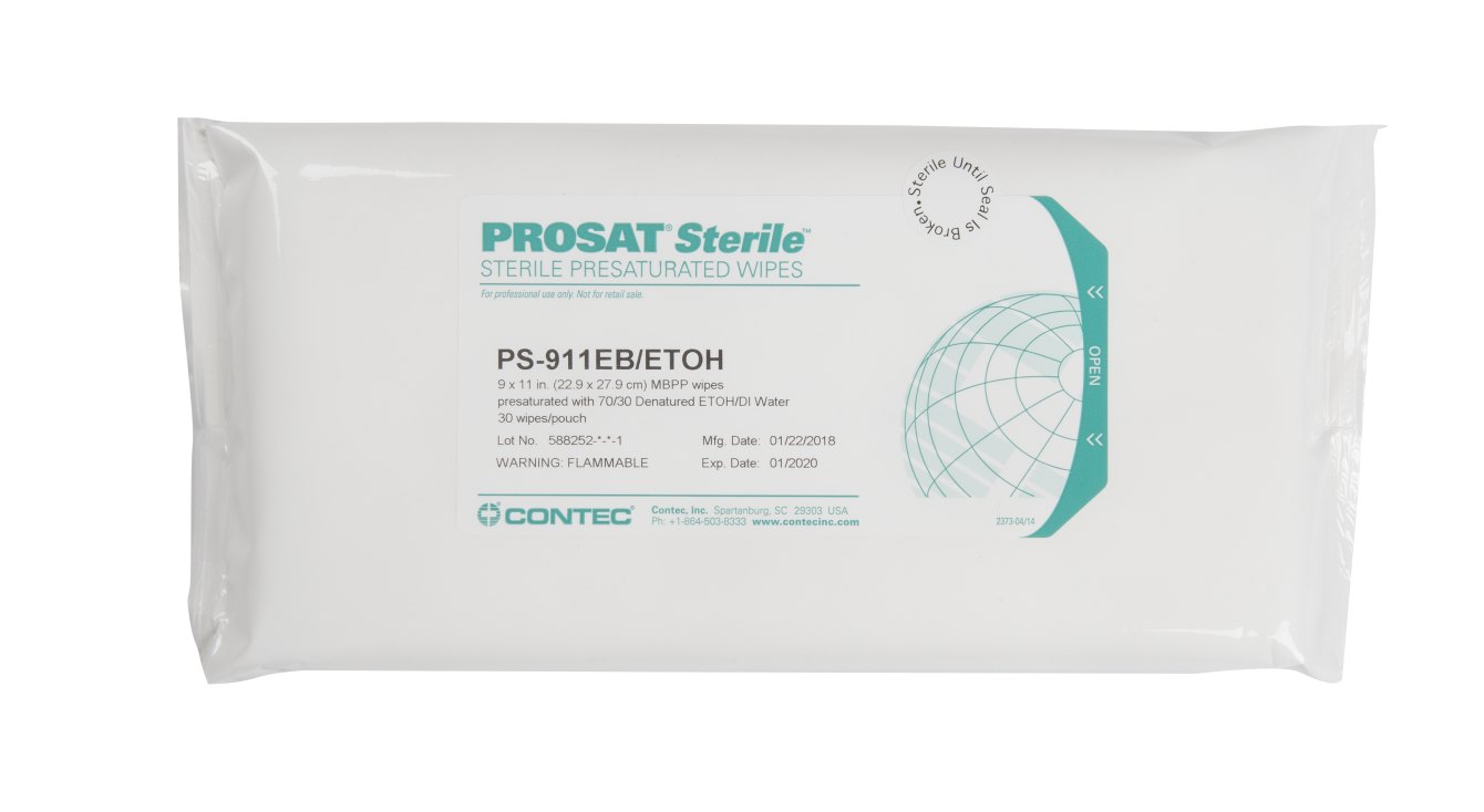 Wipes: ProSat® Sterile Meltblown Polypropylene w/Denatured Ethanol