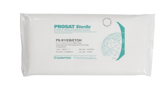 Wipes: ProSat® Sterile Meltblown Polypropylene w/Denatured Ethanol