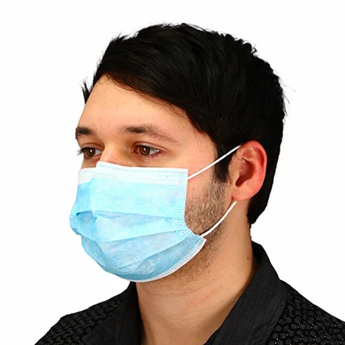 Safety Zone 3 Ply Face Mask w/Ear Loops