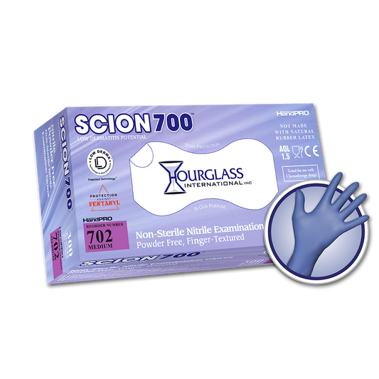HandPRO Scion700 Hourglass Boxed Nitrile Exam Gloves