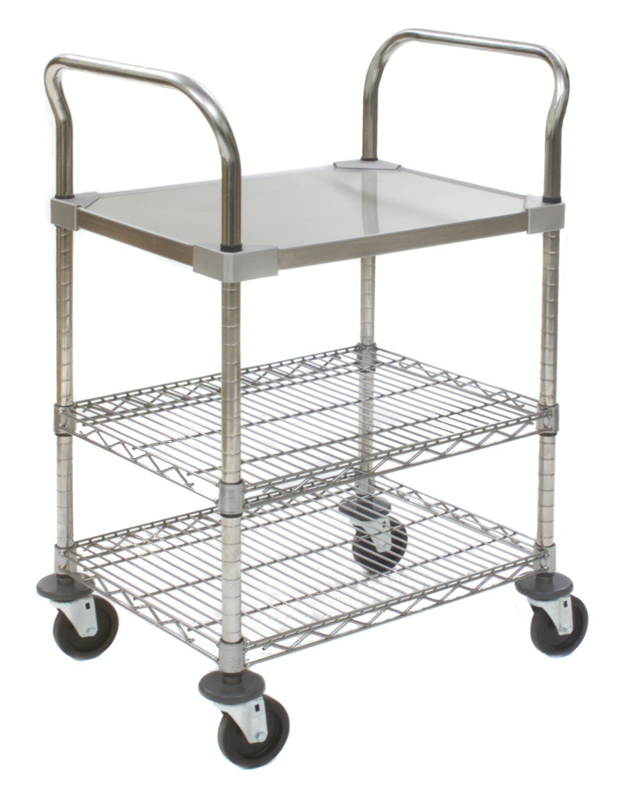 Furniture: Utility Carts with Solid Shelf