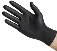 Medical Grade Gloves: Powder-Free Black Nitrile