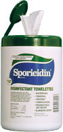 Sporicidin® Disinfectant Towelettes