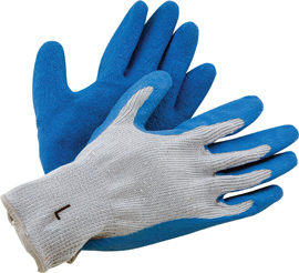 String Knit Latex Coated Gloves